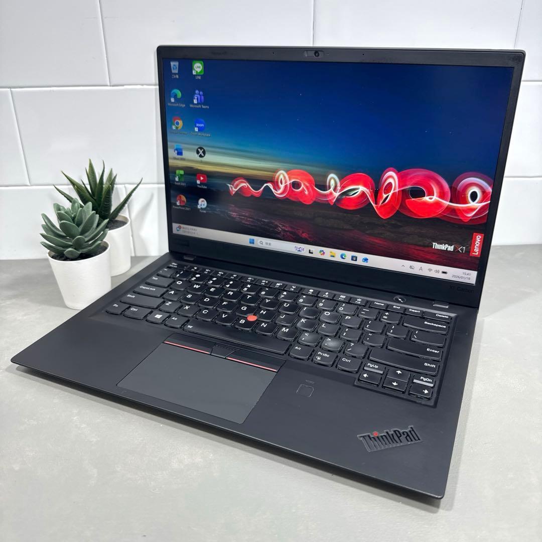 【高性能】ThinkpadX1カーボン☘8世代i7☘️NVMe512GB