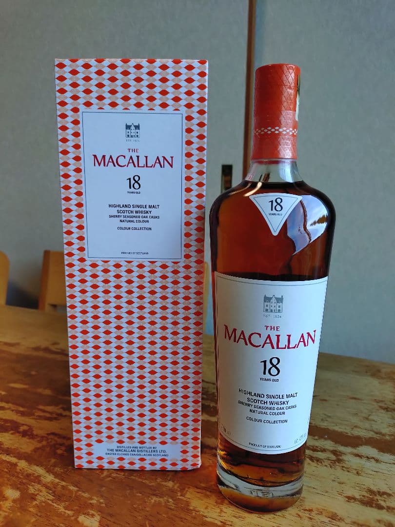 マッカラン１８年、カラーコレクション