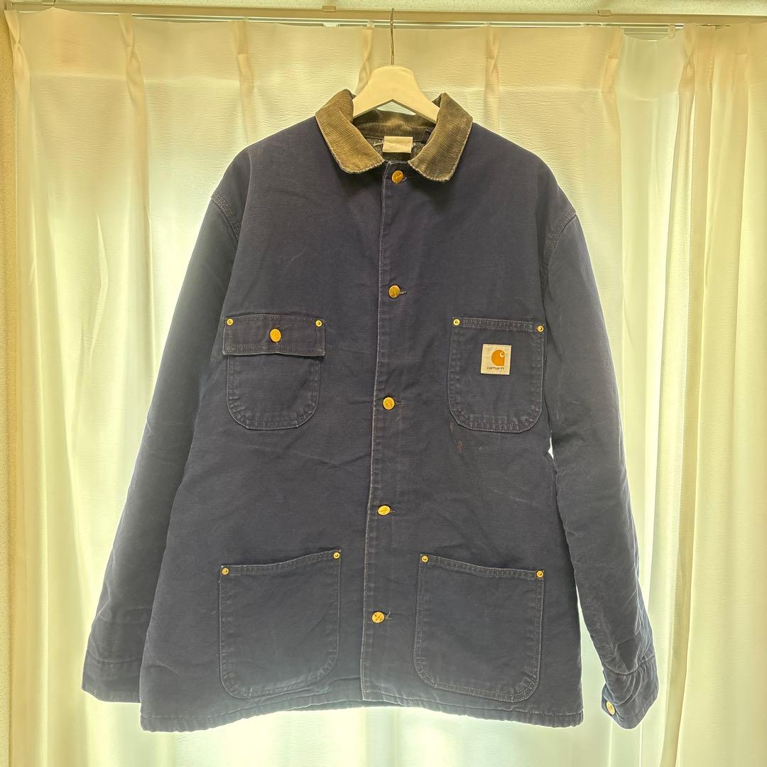 Carhartt ネイビー ダックジャケット