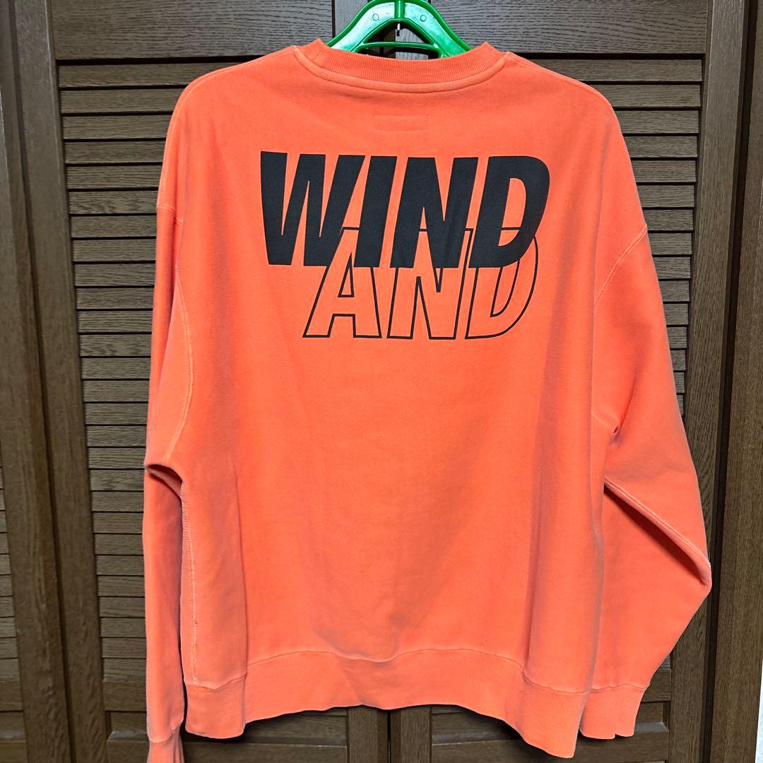 WIND AND SEA スヌーピー トレーナー オレンジ