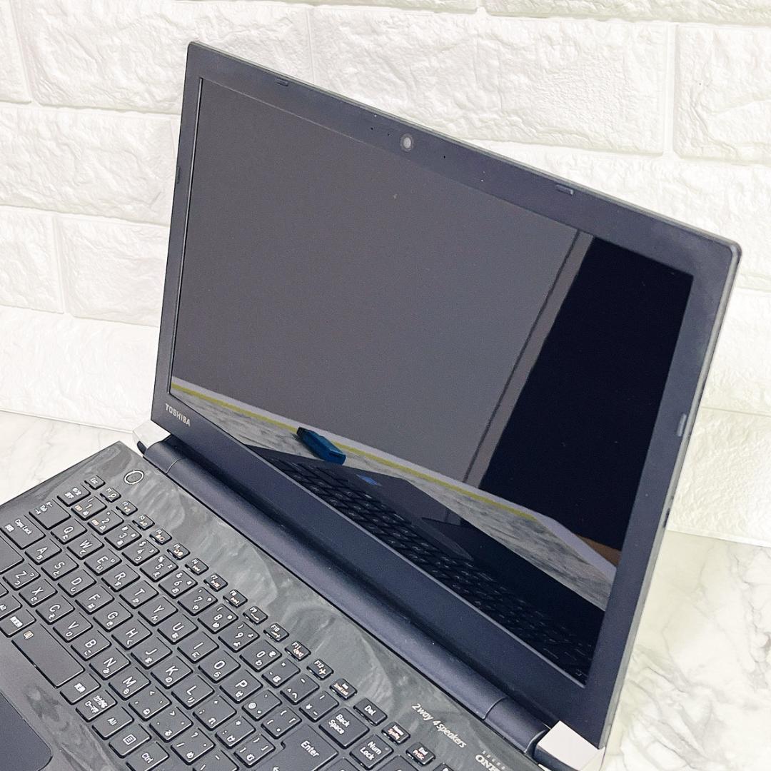 美品✨Windows11✨新品爆速SSD薄型ノートパソコン黒✨カメラ オフィス付