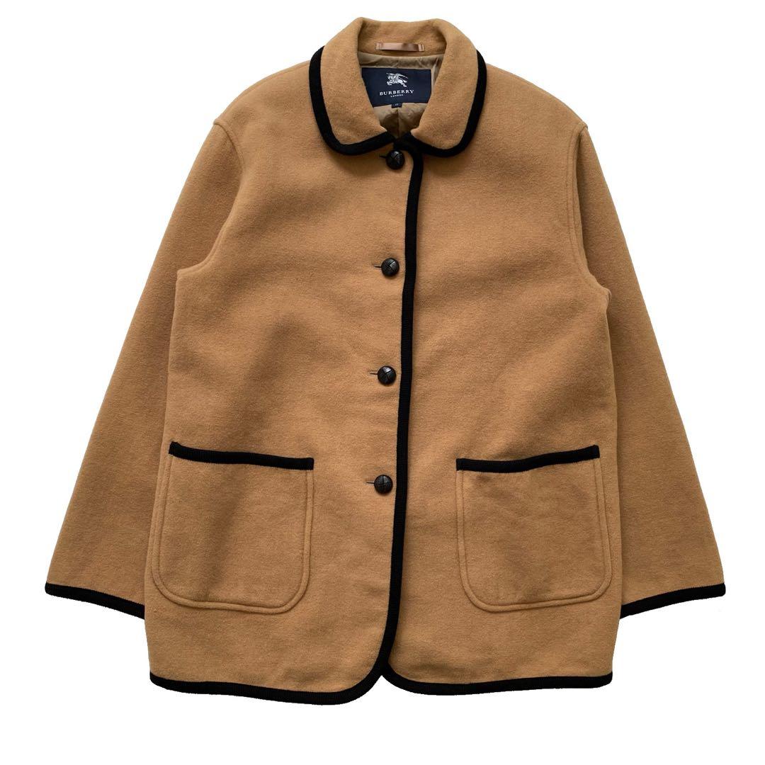 バーバリー ロンドン カシミヤ混 ウール ジャケット ノバチェック 13 大きい