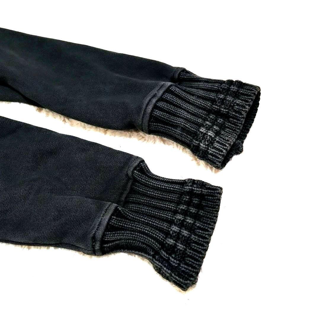 Y2K ナポレオンジャケット 短丈 ジップ パーカー リブ アーカイブ グレー