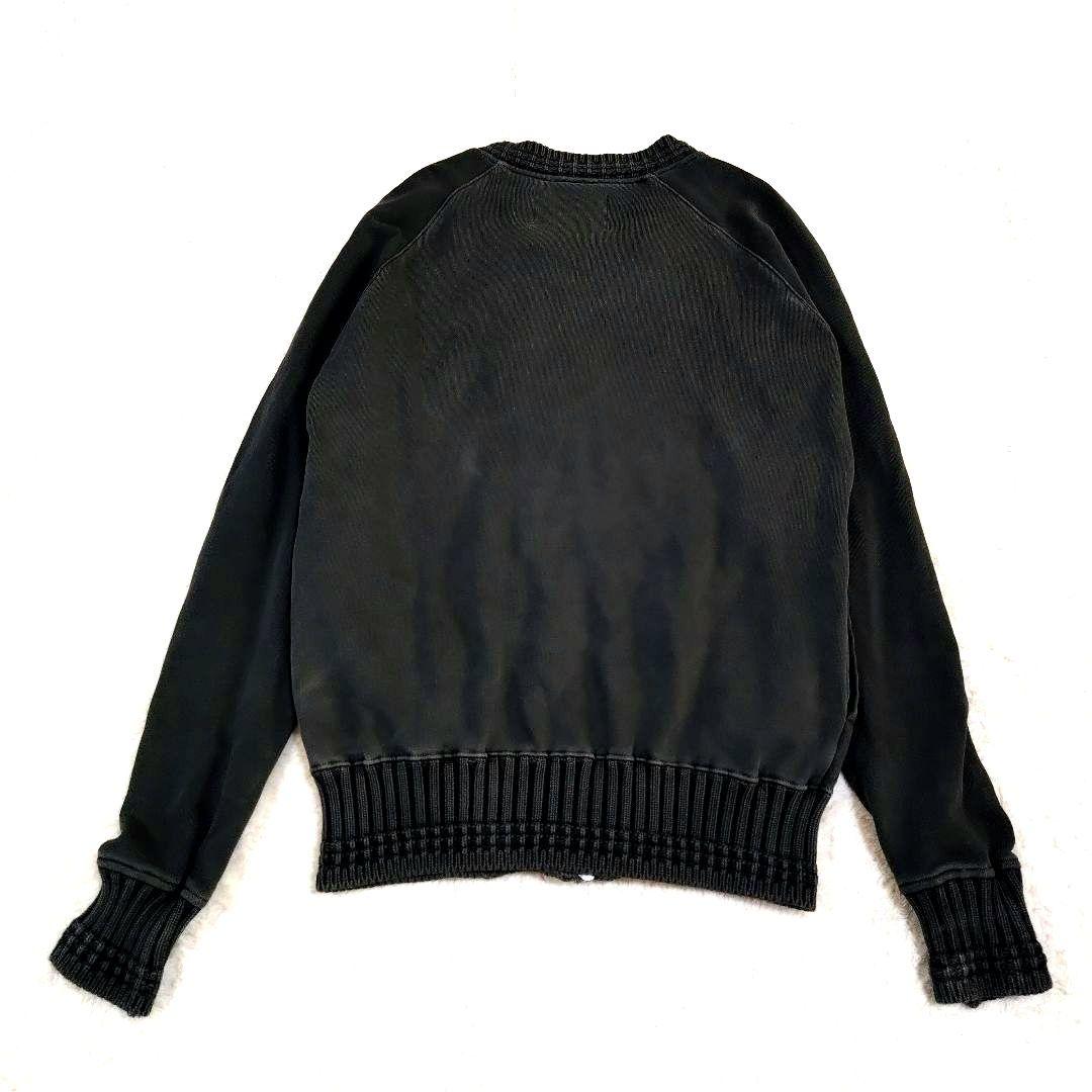 Y2K ナポレオンジャケット 短丈 ジップ パーカー リブ アーカイブ グレー