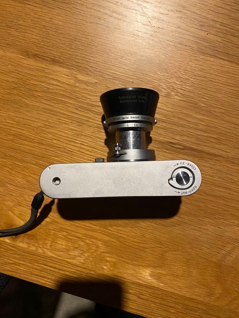 ライカ IIIf フィルムカメラElmar 5cm F2.8レンズ、レンズフード