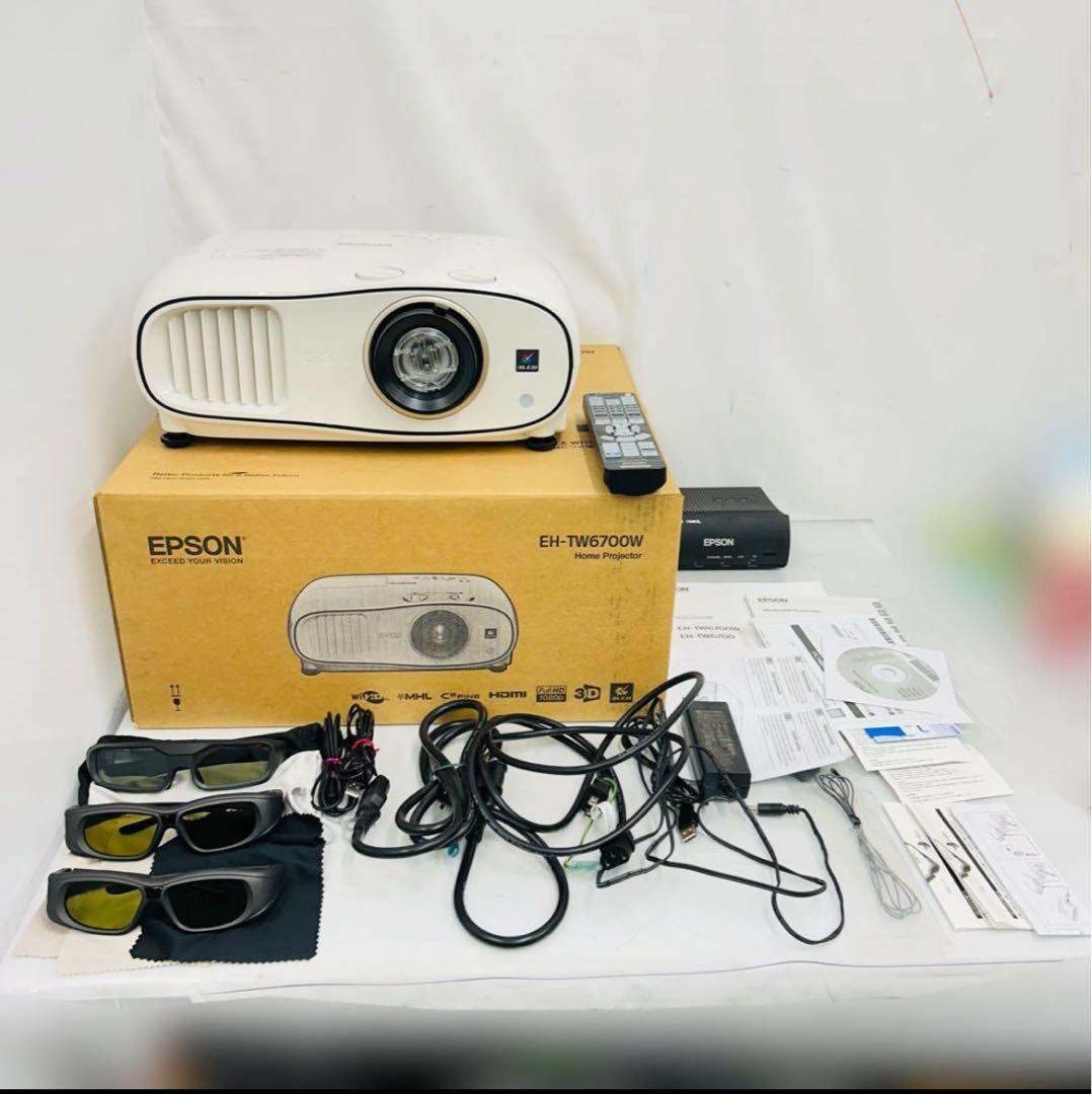 EPSON EH-TW6700W（無線HDMI/送信機付）付属品一式/動作確認済