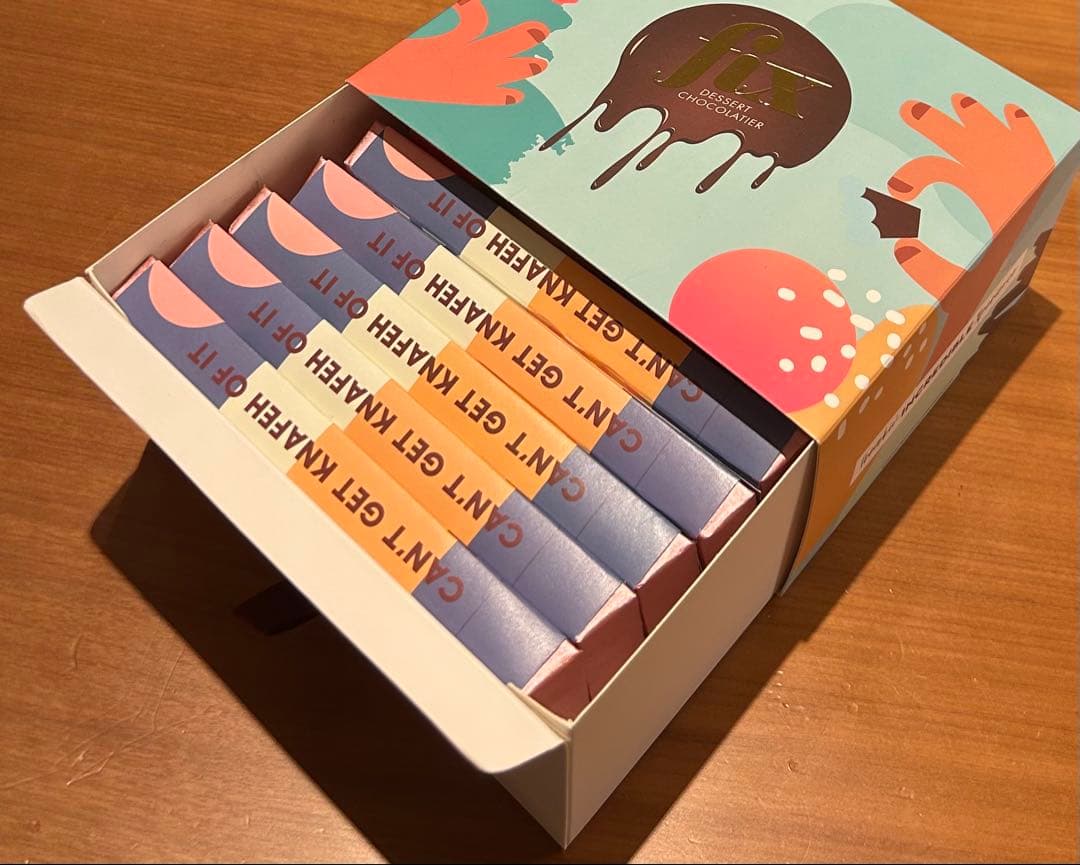 クール着払い【7月ドバイで購入】フィックスチョコfix6枚セット