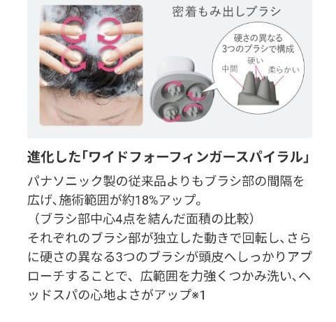 未使用　Panasonic EH-HE9G-S 頭皮エステ 美顔器