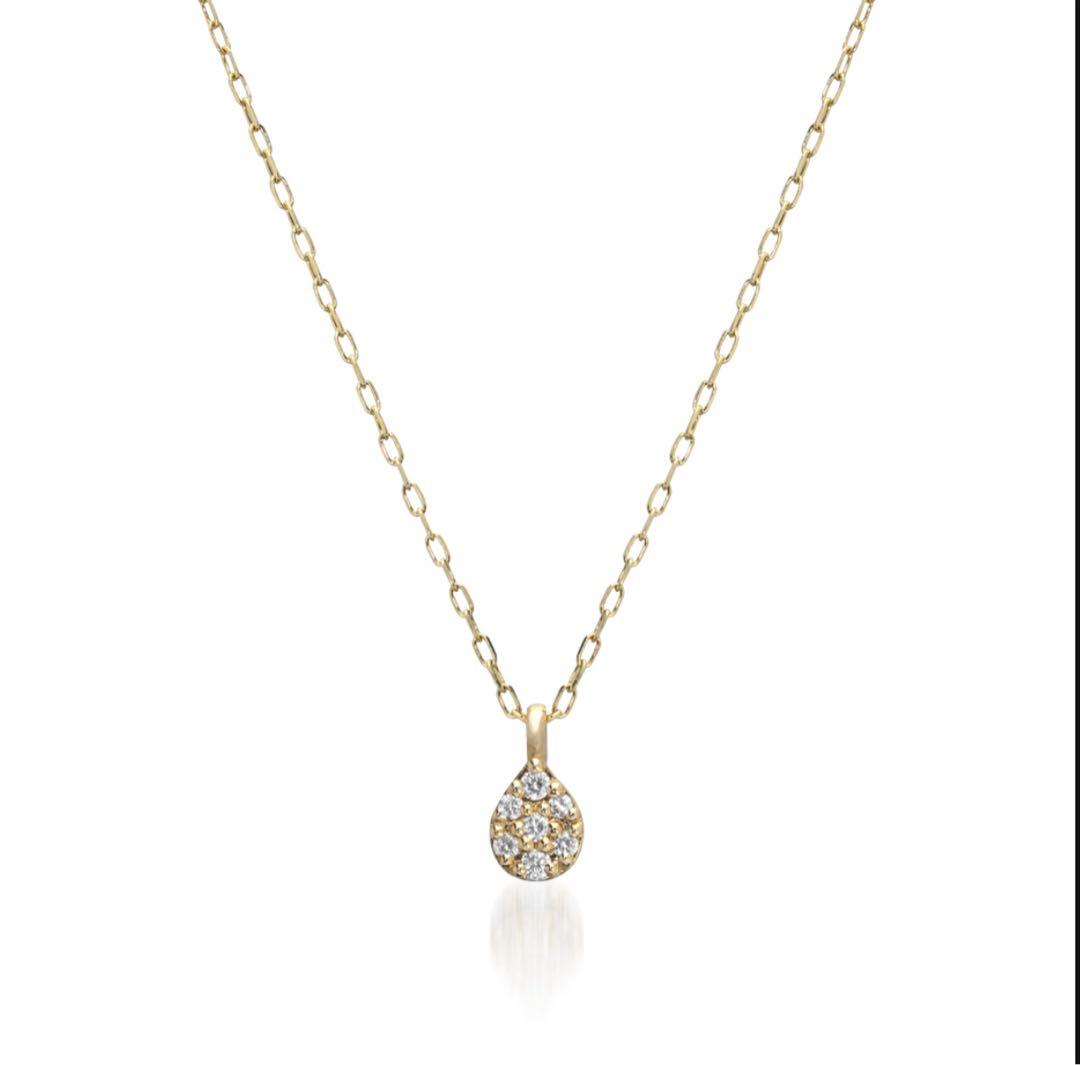 m K10 ダイヤモンドネックレス DIAMOND SKINNY