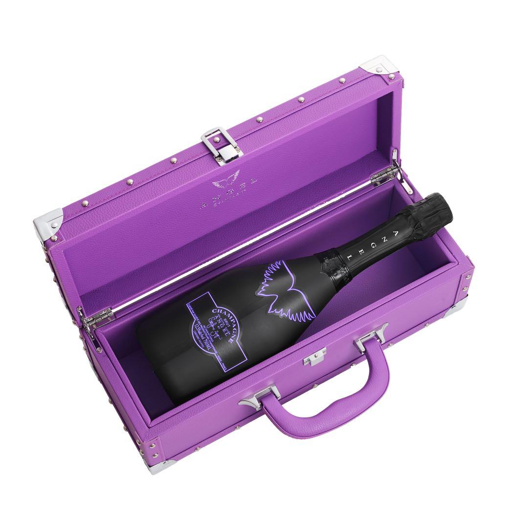 「新品」　エンジェル シャンパン　ヘイロー　パープル　専用ケース付き