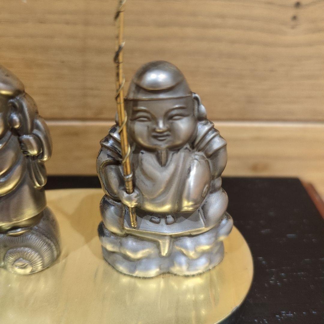 銀製 恵比寿様 大黒様 置物 ケース入り