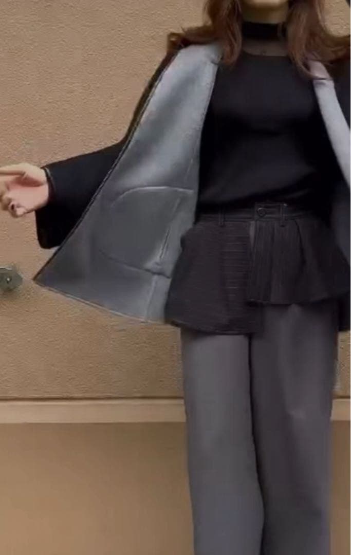 RISLEY ウールポンチョ・ケープコート　未使用