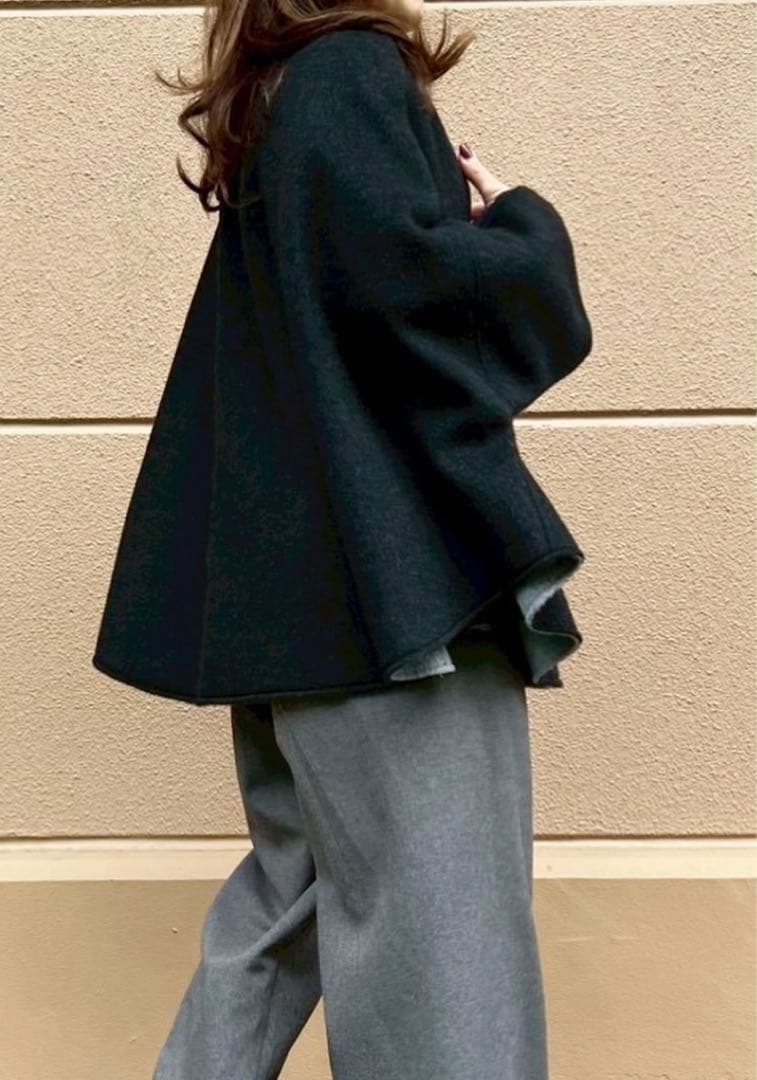 RISLEY ウールポンチョ・ケープコート　未使用