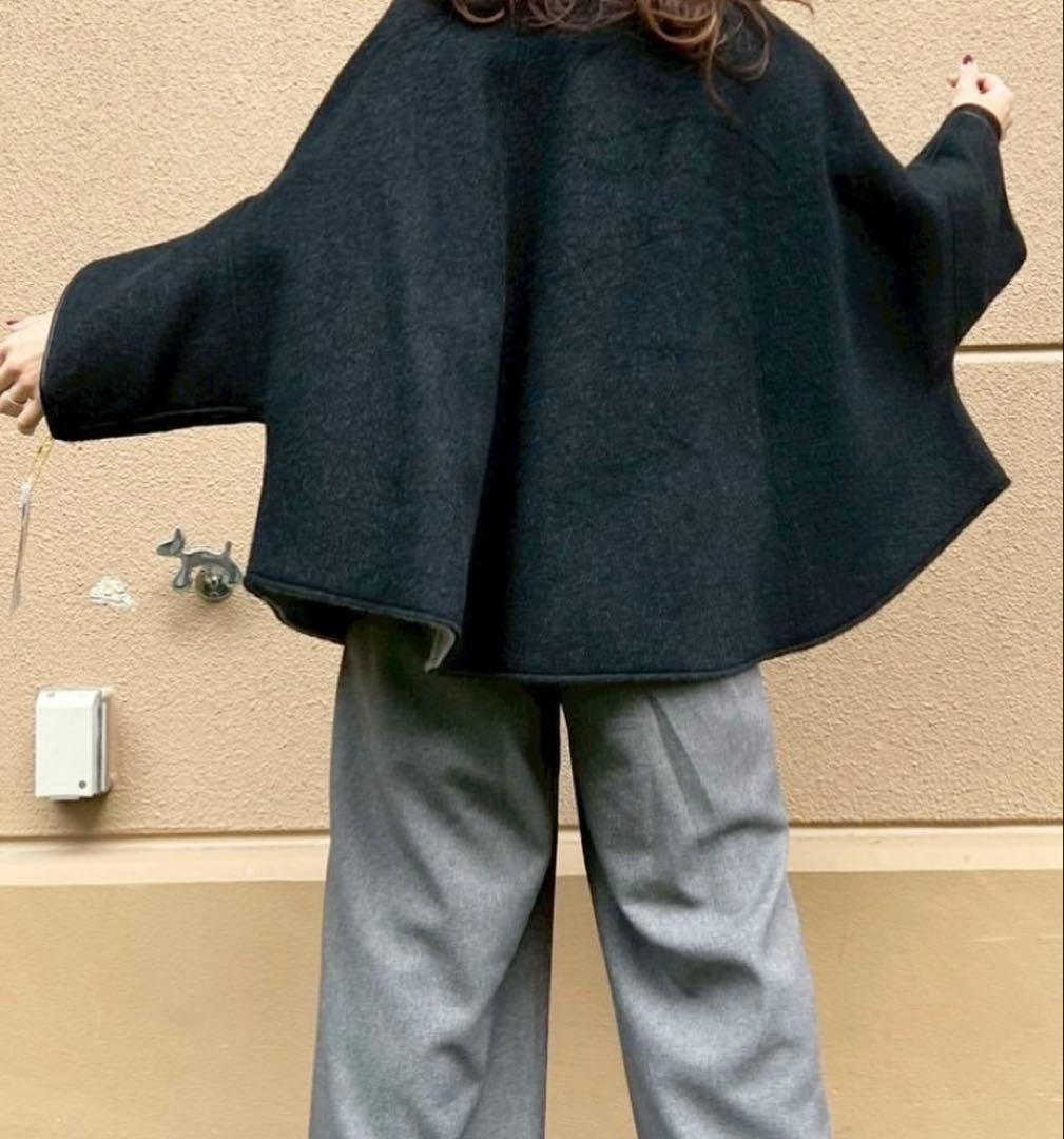 RISLEY ウールポンチョ・ケープコート　未使用