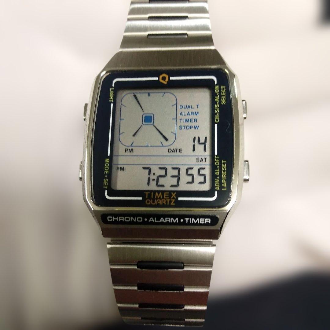 TIMEX Q リイシュー デジタル LCA TW2U72400 復刻モデル
