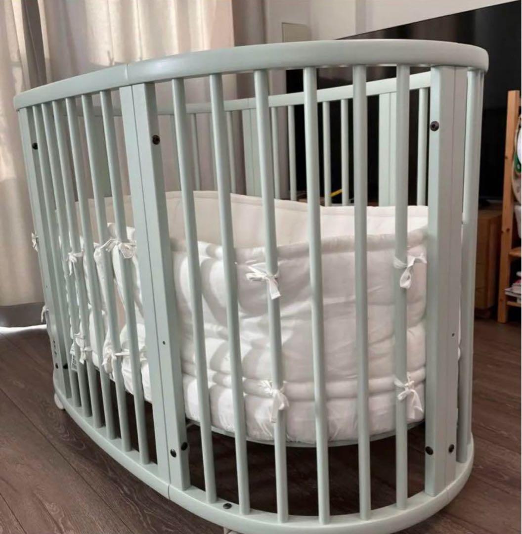 STOKKE ストッケ スリーピー ベビーベッド V2 ミントグリーン送料込み