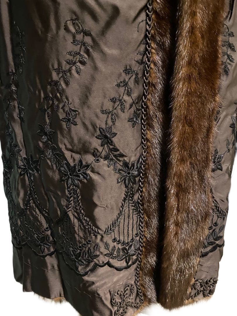 ミンク　リアルファーコート　ロング丈 M Lサイズ