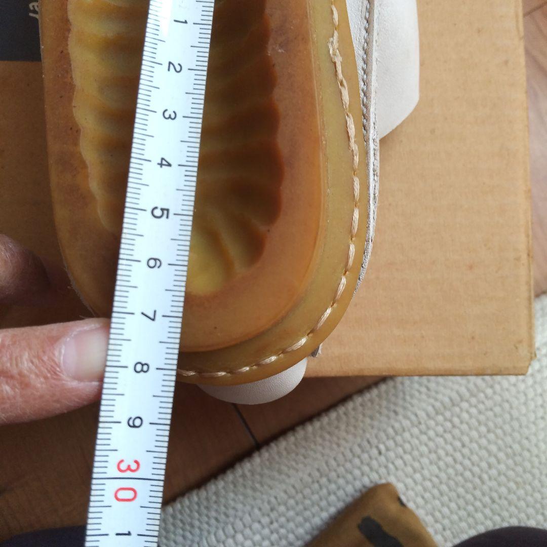 trippen ホワイト レザー サンダル