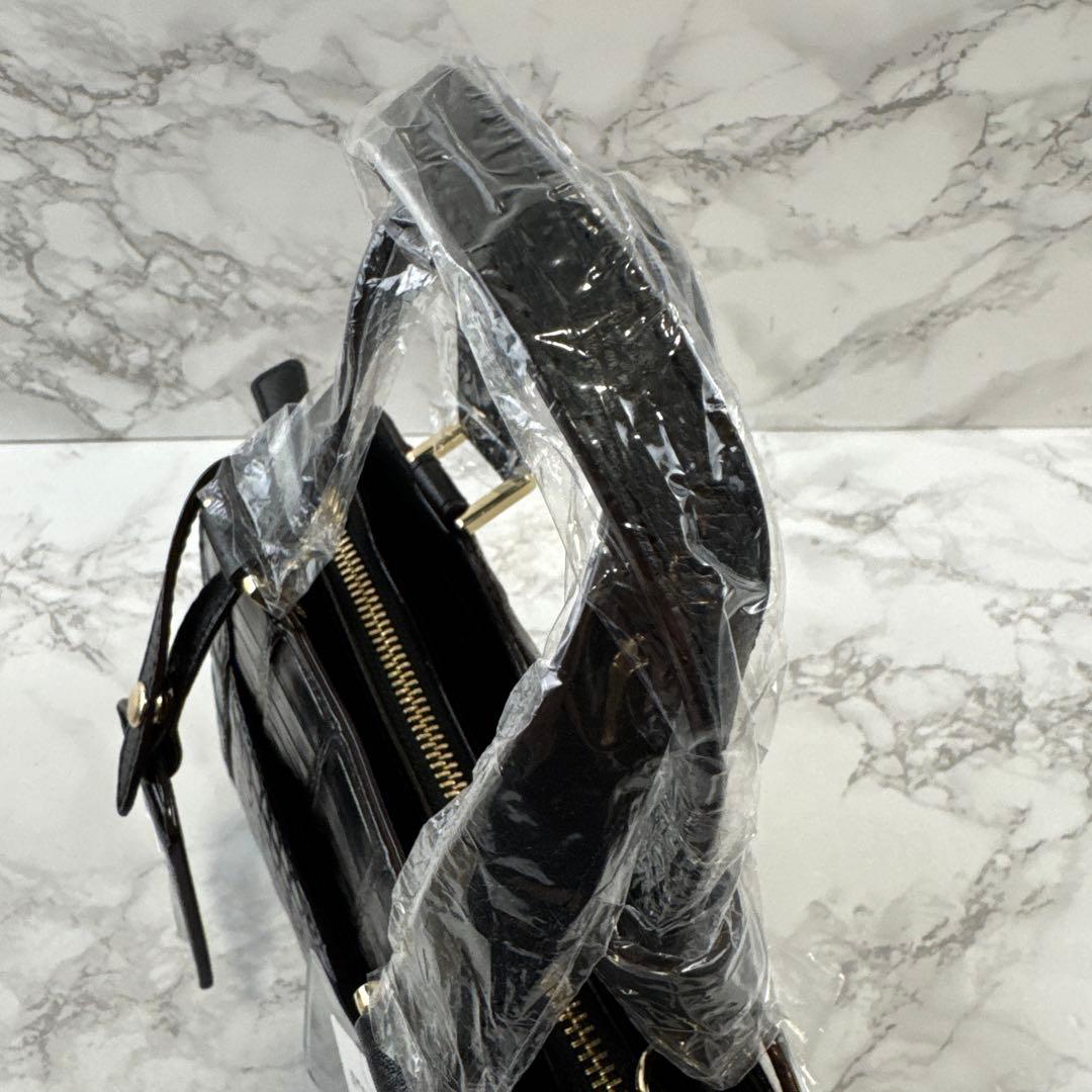 専用新品未使用 RIAMASA リアマッサ ワニ革 クロコダイルレザー ハンドバ