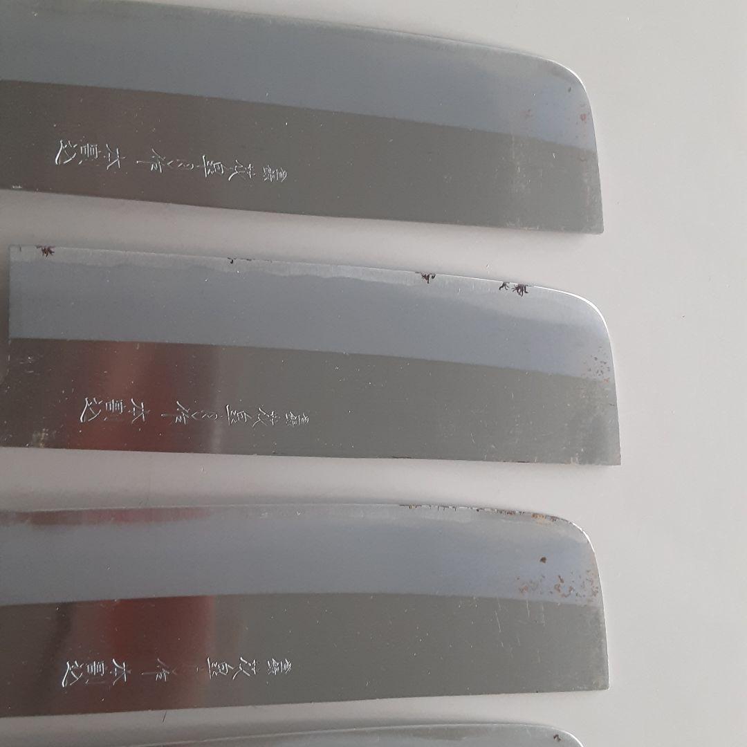 日本製本割り込み菜切り包丁 6本セット錆あり品