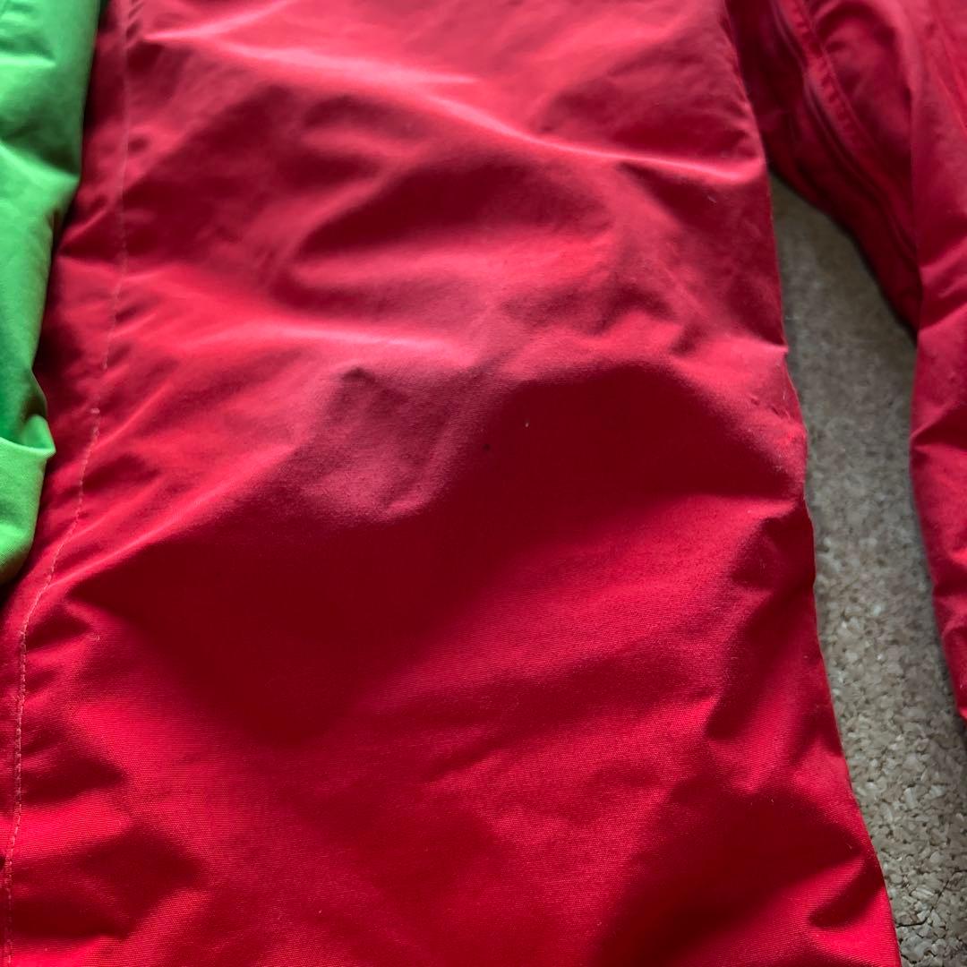 mont-bell 子ども用スキーウェア 緑 赤