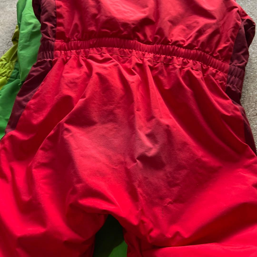 mont-bell 子ども用スキーウェア 緑 赤