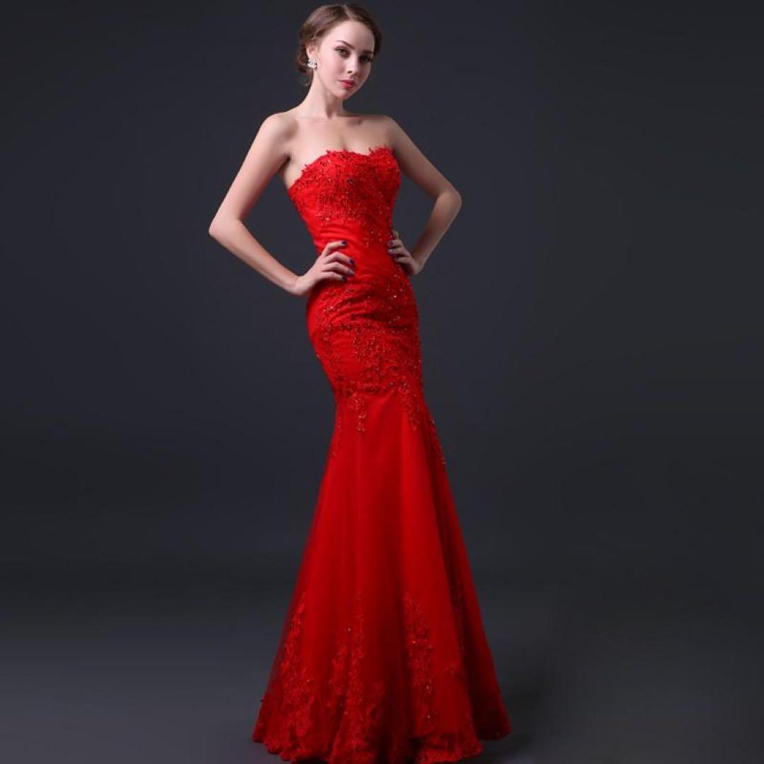 Eau Sovage 刺繍 チュール ロング キャバドレス マーメイドドレス