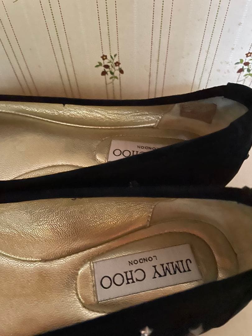 JIMMY CHOO スタースタッズ フラットシューズ