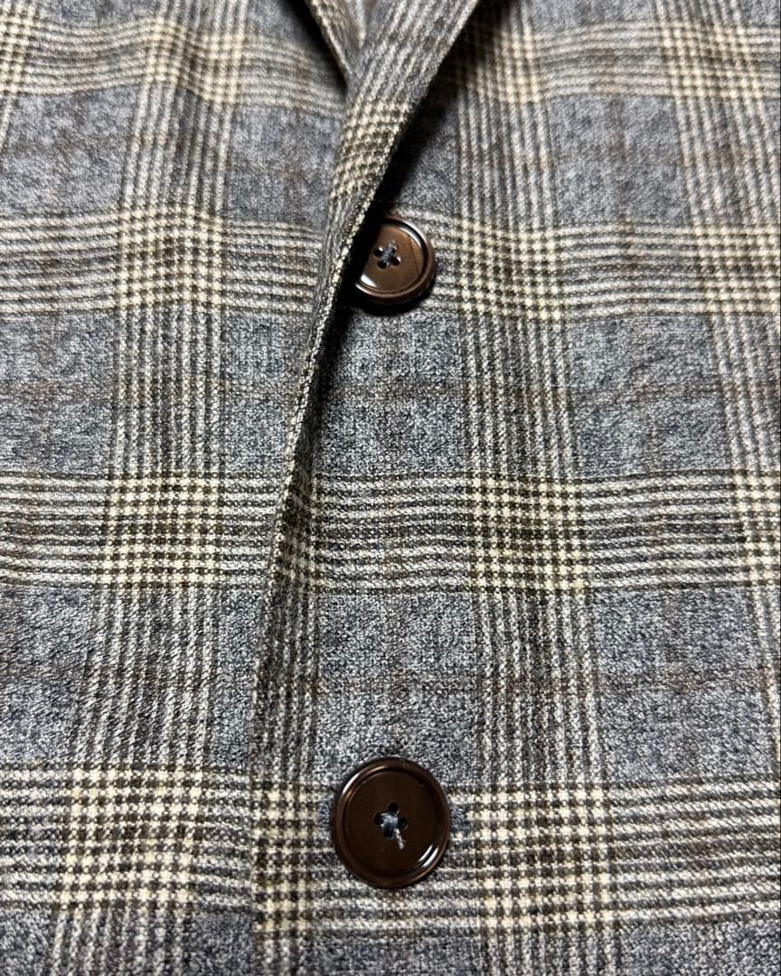 【美品】TAGLIATORE チェック柄ジャケット46(Mサイズ)イタリア製