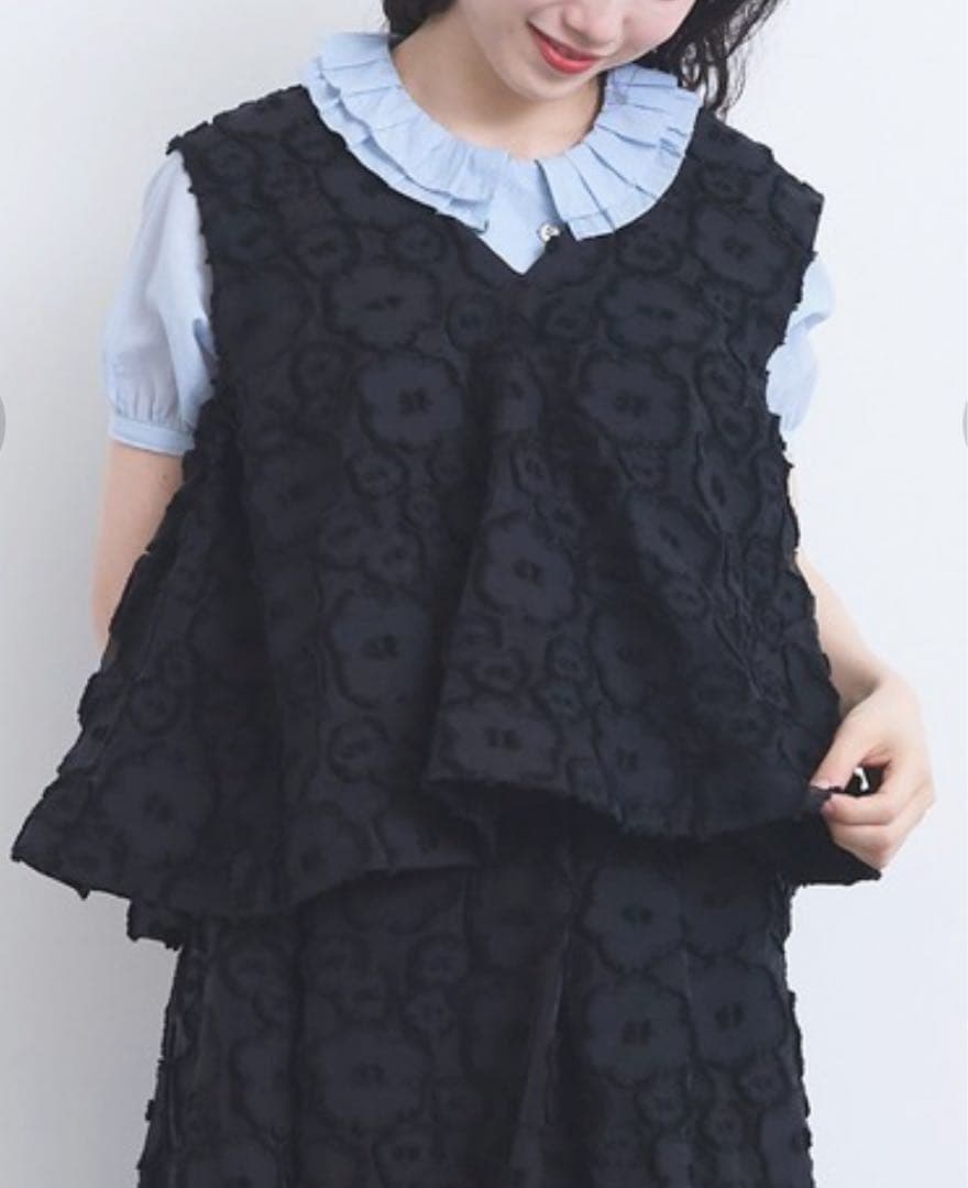 ゆっきbulle de savonジャガードベスト&モヘアベスト2点セット
