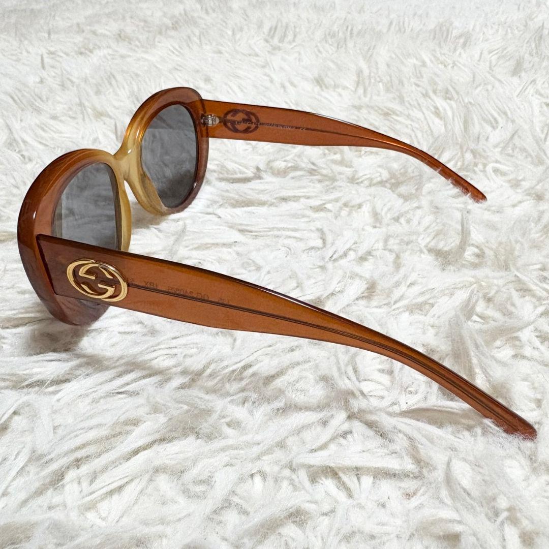 極美品 グッチ サングラス 135 GG2408 インターロッキング