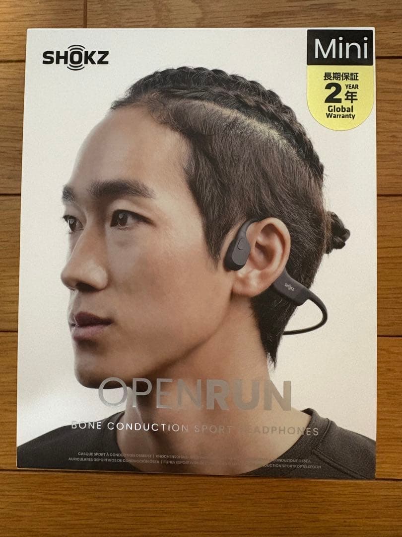 SHOKZ OPENRUN Mini 骨伝導イヤホン ブラック