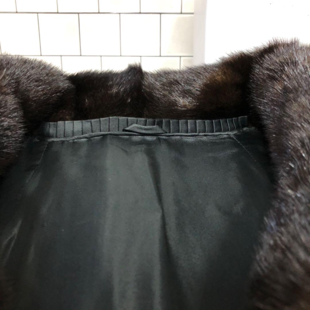 SAFURON 　毛皮　コート　ゴージャス　極美品ダークブラウン