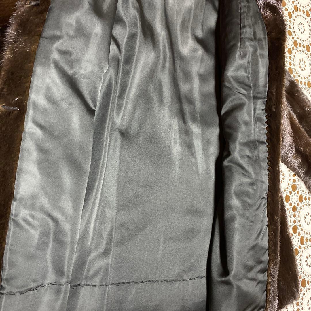 SAFURON 　毛皮　コート　ゴージャス　極美品ダークブラウン