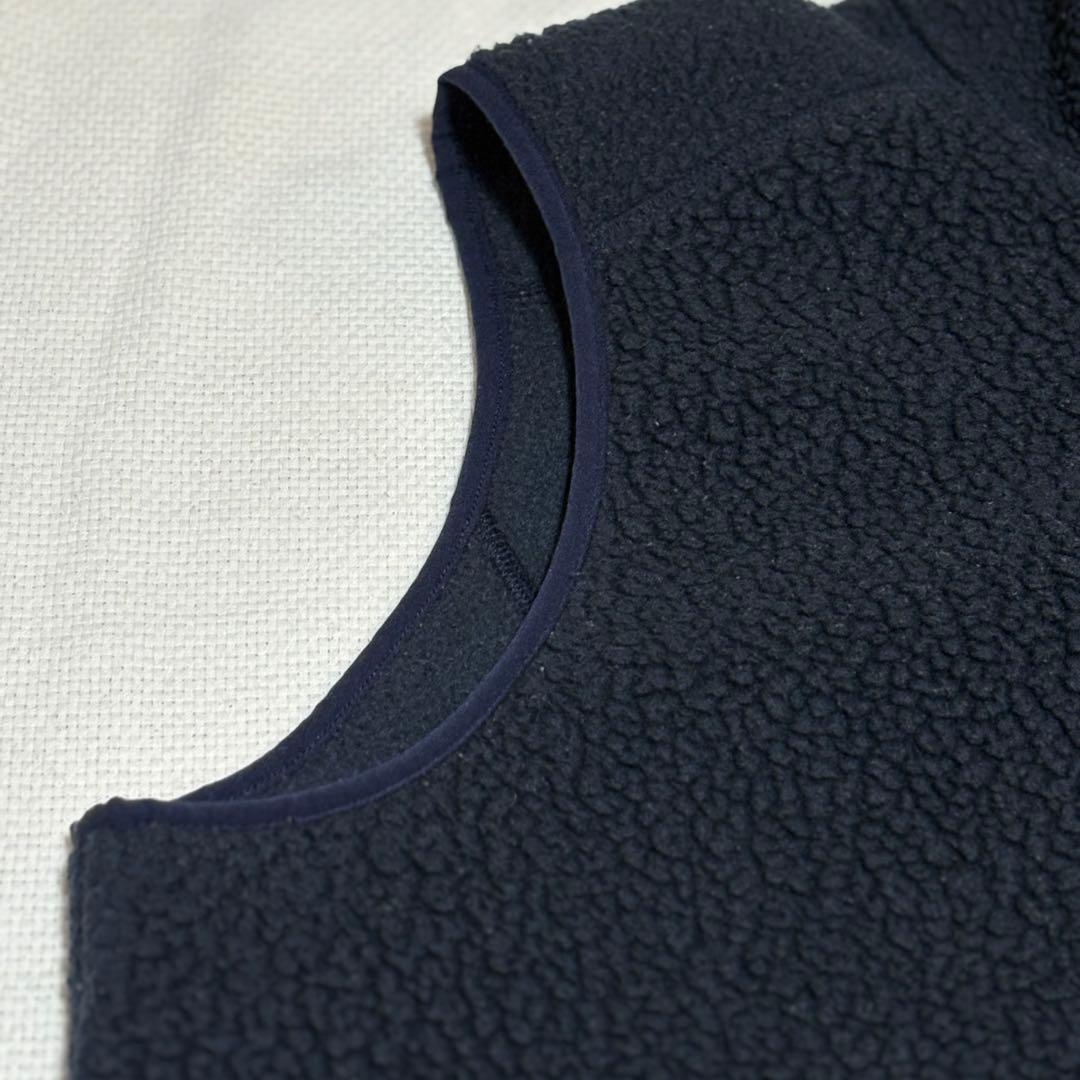 Patagonia フリースベスト レトロパイルベストLサイズ ネイビー