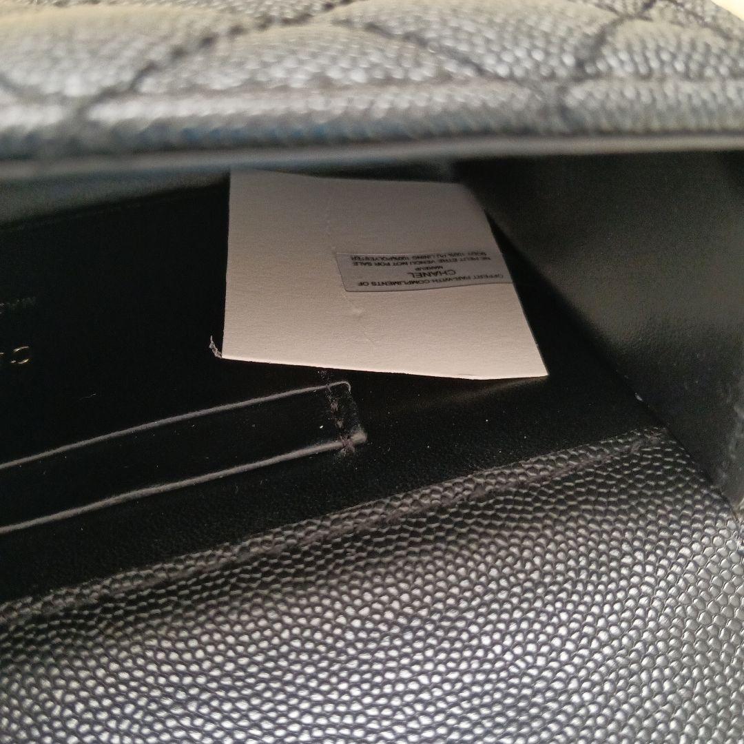 CHANEL〈シャネル〉ノベルティ　ブラックショルダーバッグ　ブラックシャドー