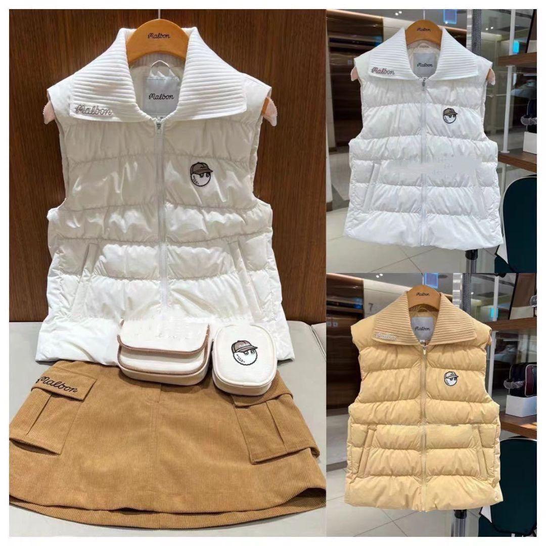 MALBON マルボンゴルフウェア トップス ノースリーブ ダウンベスト