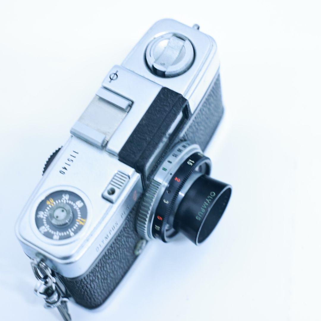 フィルムカメラ OLYMPUS PEN S 希少フード付 ハーフカメラ