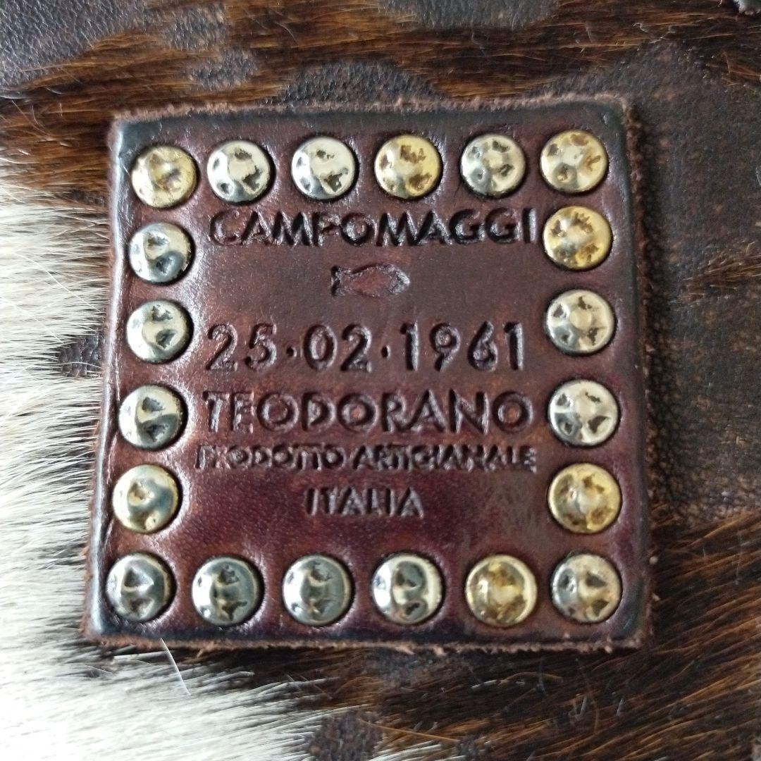 カンポマッジ CAMPOMAGGI 財布 ハラコ ラウンドファスナー