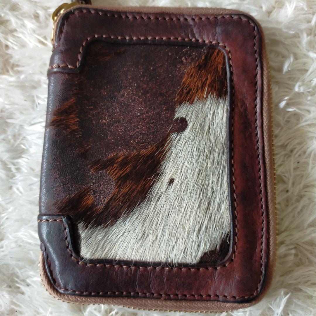 カンポマッジ CAMPOMAGGI 財布 ハラコ ラウンドファスナー