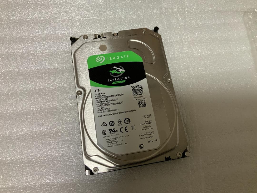 Seagate 4TB 内蔵HDD SATA接続 ST4000DM004