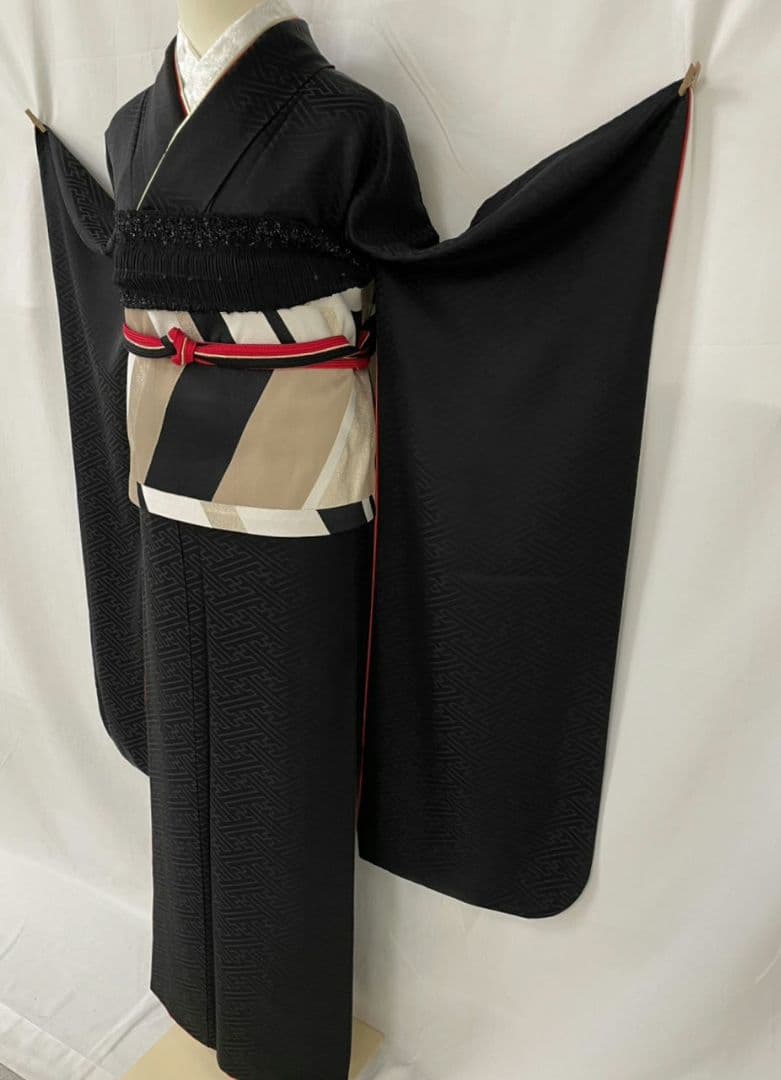売約済み【Mode-Style】★★　黒無地　振袖単品★★