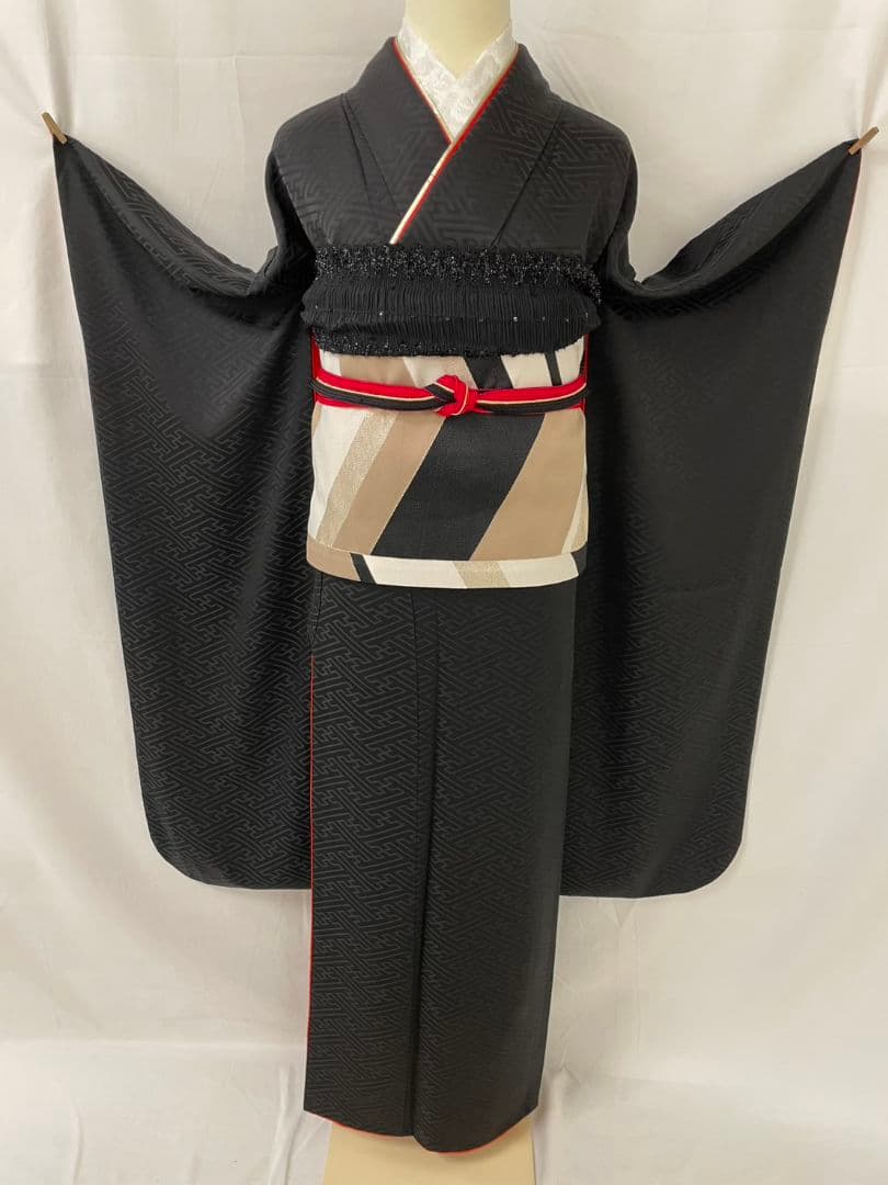 売約済み【Mode-Style】★★　黒無地　振袖単品★★