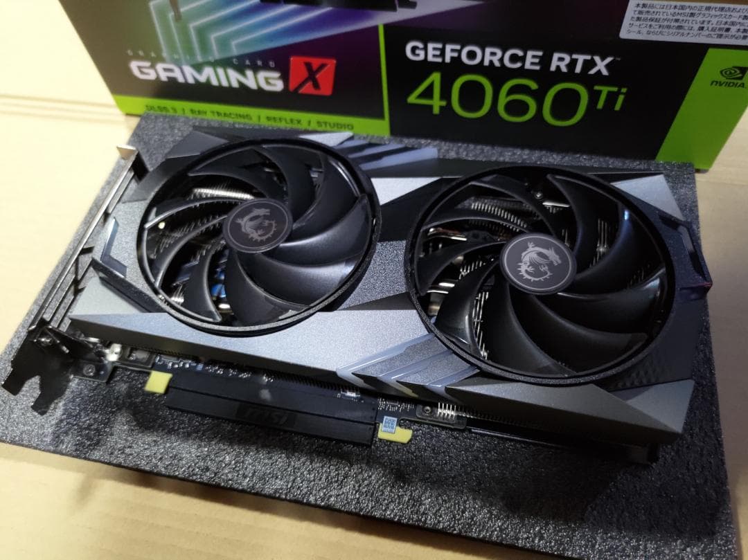 グラフィックボード・グラボ・ビデオカード GeForce RTX 4060 Ti GAMING X 16G