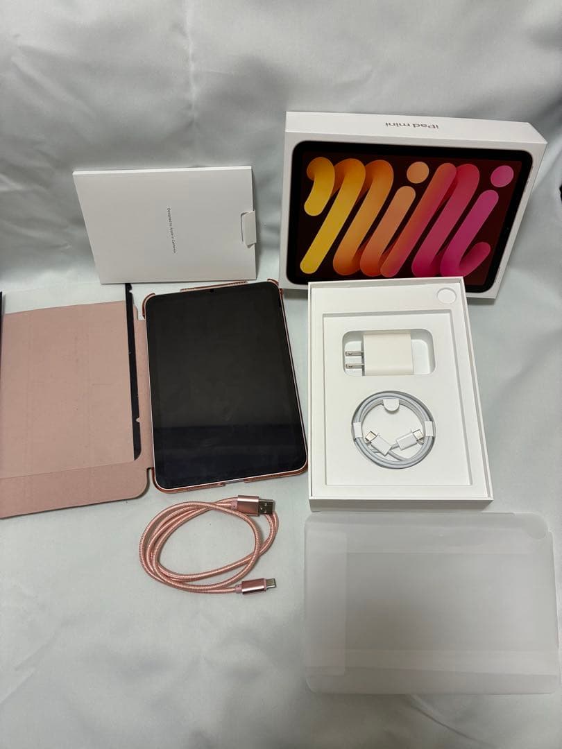 Apple iPad mini6 ピンク 256GB wi-fi 本体 ケース付