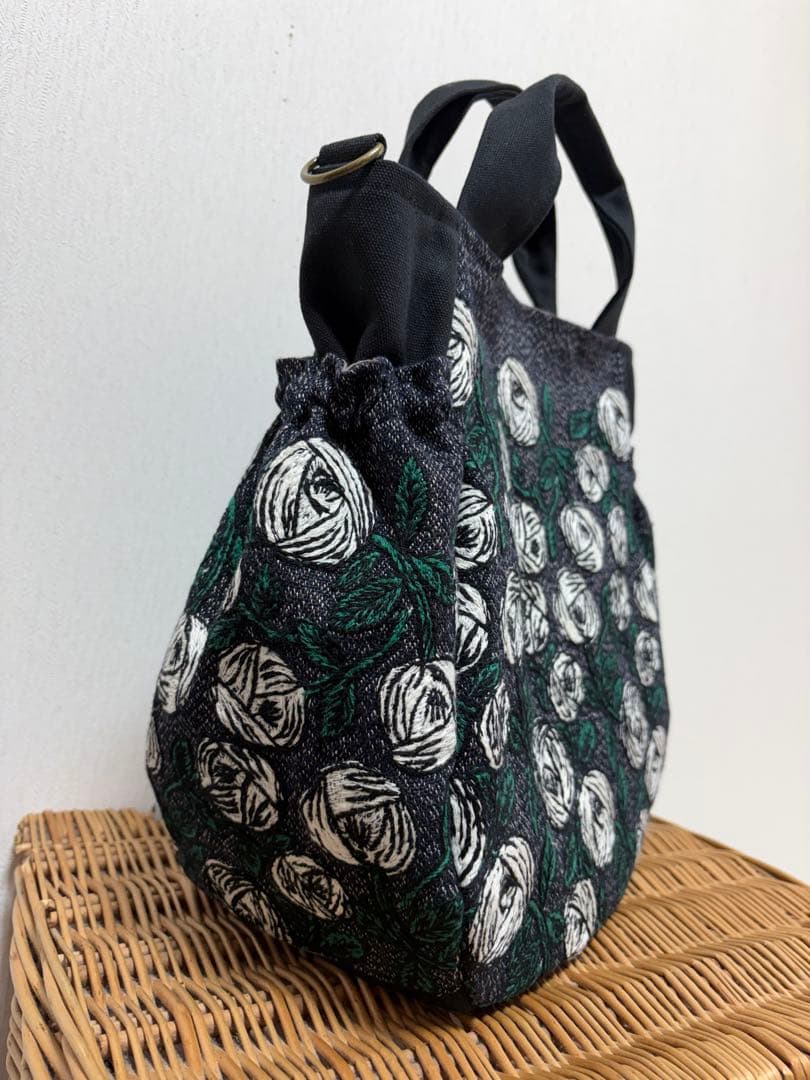 ミナペルホネン＊rosyギャザポケバッグ✂️ハンドメイド