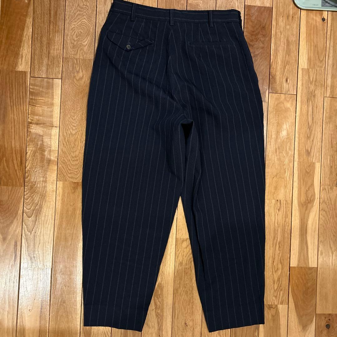 コムデギャルソンオムドゥ　エステル縮絨　ポリ　テーパード　パンツ