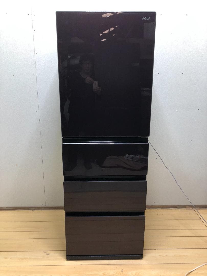 美品 アクア 冷蔵庫 AQR-VZ43J(T) 2020年製 右開き 88148