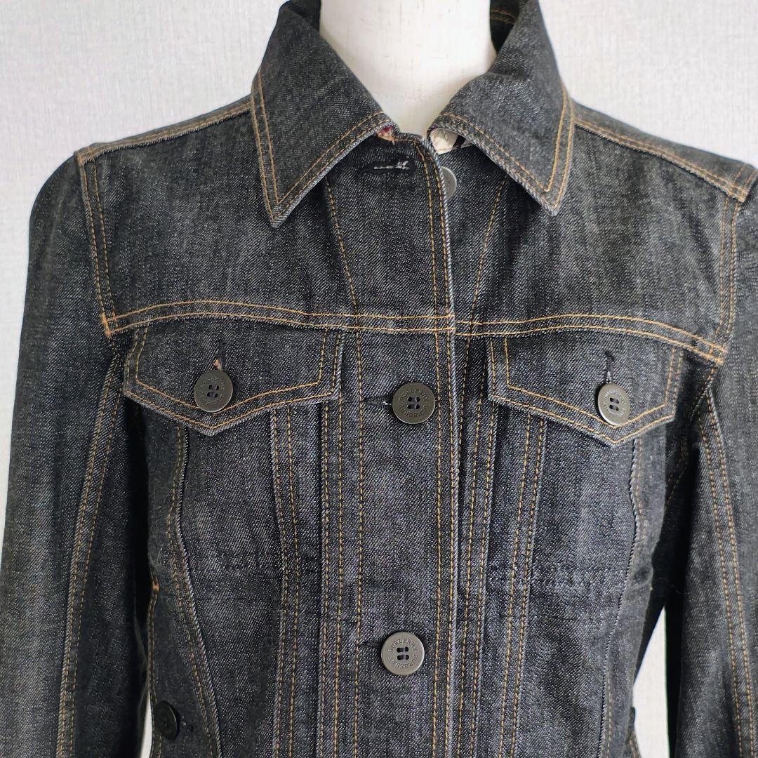 バーバリーロンドン Gジャン デニムジャケット ノバチェック Mサイズ