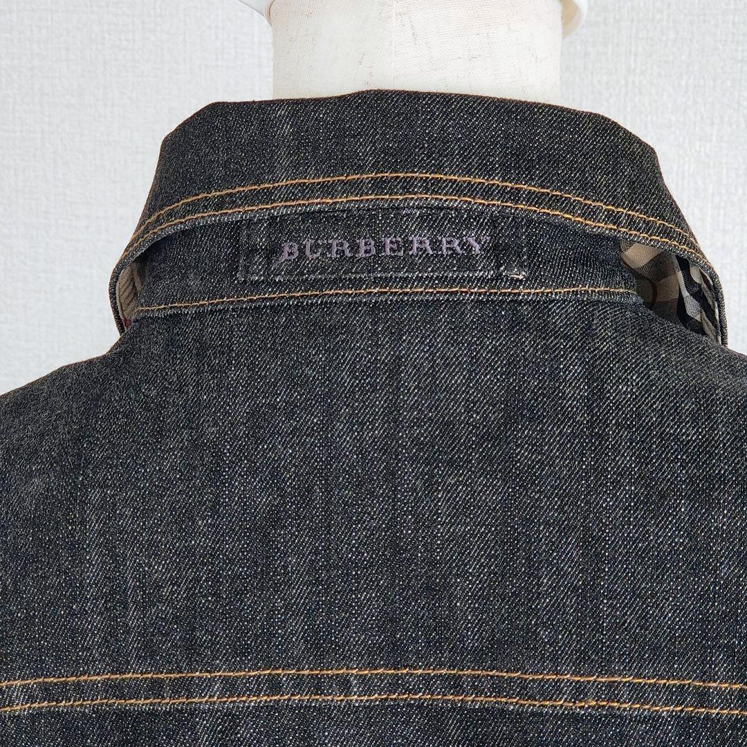 バーバリーロンドン Gジャン デニムジャケット ノバチェック Mサイズ